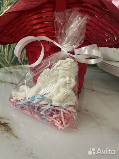 Мыло ручной работы сердце и ангел