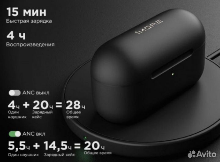 Безпроводные блютуз наушники xiaomi 1more evo