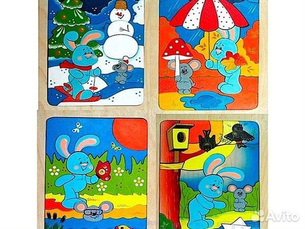 Набор деревянных пазлов