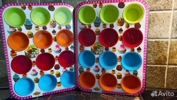 Форма для выпечки 12 кексов 34*26 см