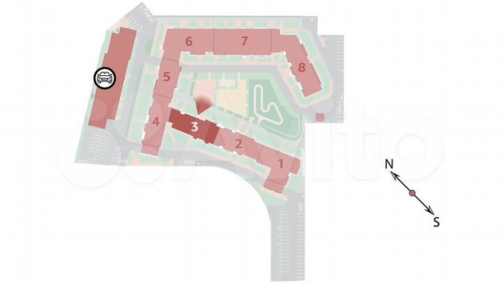 2-к. квартира, 46,2 м², 12/12 эт.