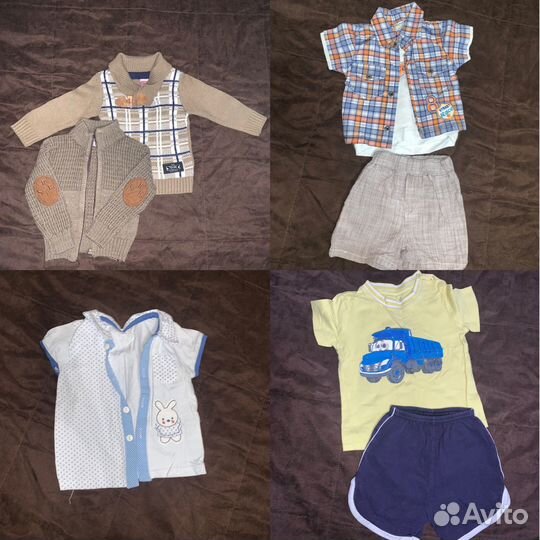 Вещи пакетом на мальчика от 3 мес до 1,5 лет