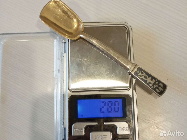 Серебряный совочек для сахара