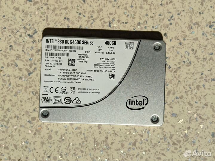 Intel ssd dc s4600 480gb