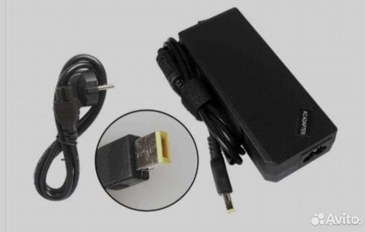 Блок Питания lenovo 20V-4,25A с плоским шткером