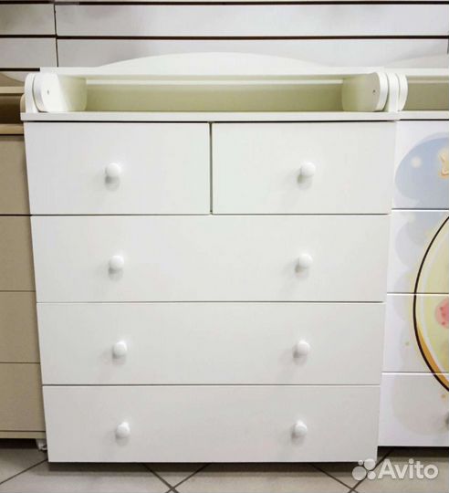 Детский комод с пеленальник 80 см(выстав.образец)