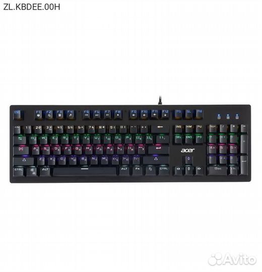 Клавиатура механическая Acer OKW127 Проводная Чёрн