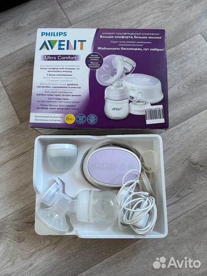 Молокоотсос электрический Avent + пакеты