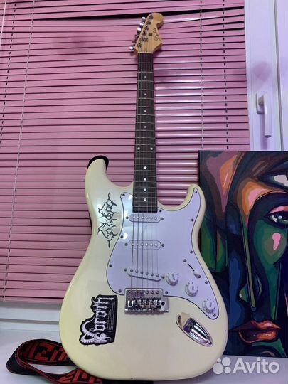 Электро гитара Fabio st 100 с комбоусилителем