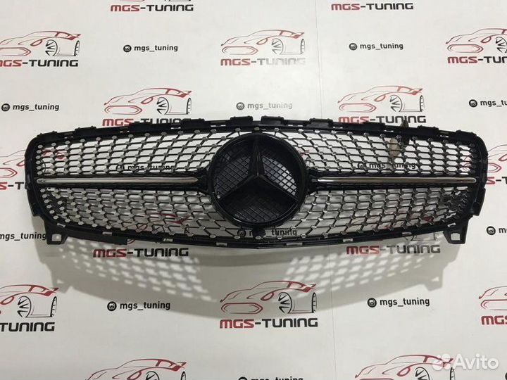 Решетка A-class w176 Diamond 15-18г Черная звезда