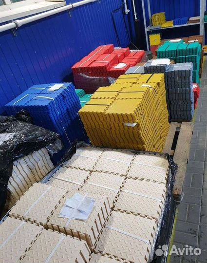 Модульная плитка пвх в фитнес зал