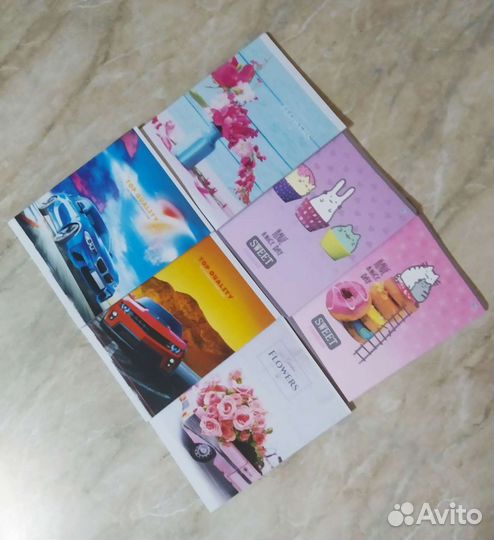 Тетради линия Клетка предметные 48-96 листов