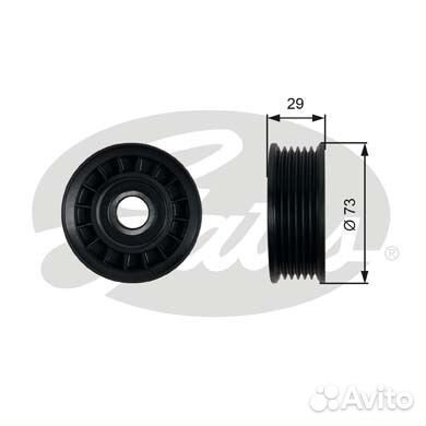 Направляющий ролик привода вспомогательных агрегат