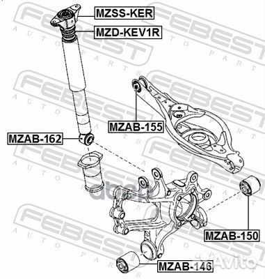 Опора амортизатора mazda 3 13- зад