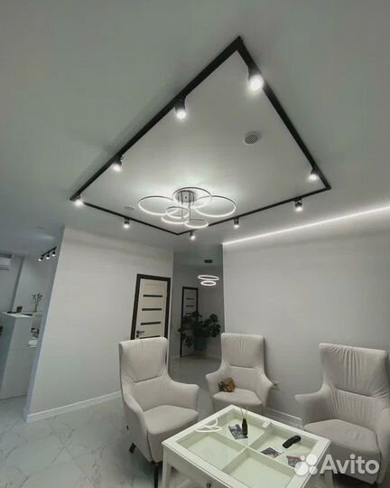 Натяжные потолки от производителя под ключ