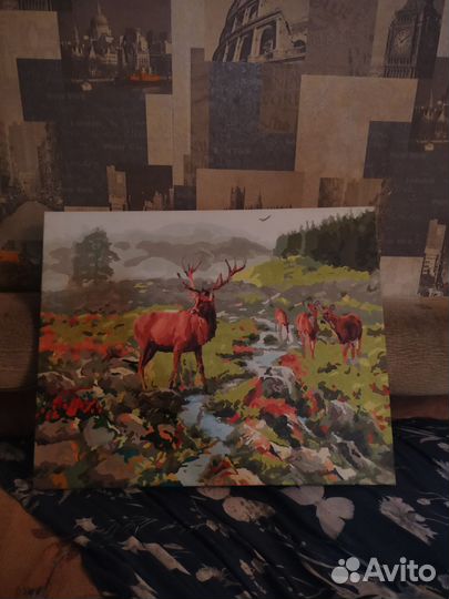 Картина по номерам готовая