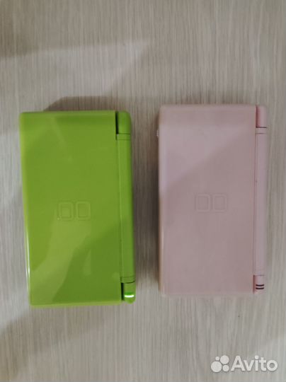 Nintendo ds lite розовая зеленая