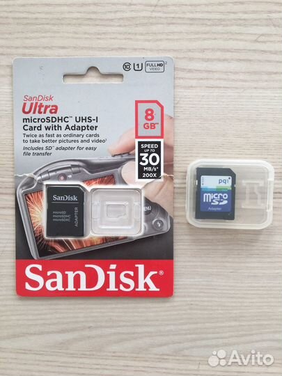 Карта памяти 8gb и micro sd