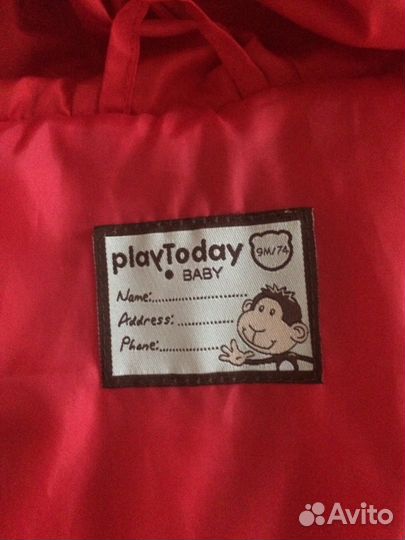 Жилетка Play Today для девочки,тёпленькая