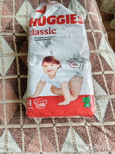 Подгузники huggies 4