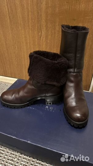 Полусапоги palagio женские зимние 40 размер кожа