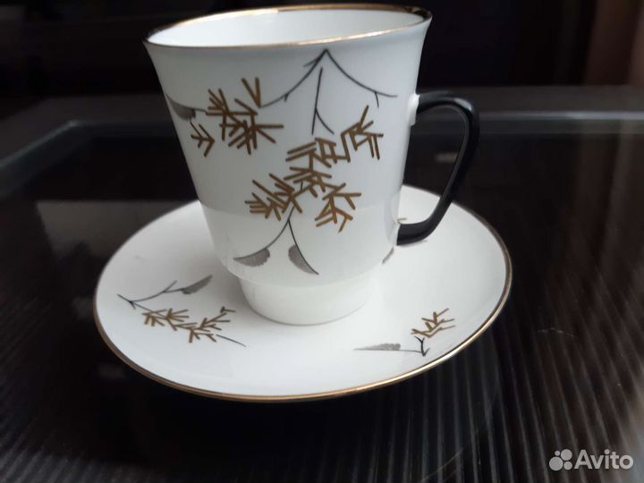 Кофейная пара лфз костяной фарфор