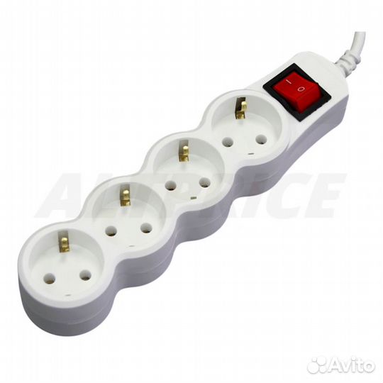 Сетевой фильтр 5bites SP4W-130 4S 3M белый