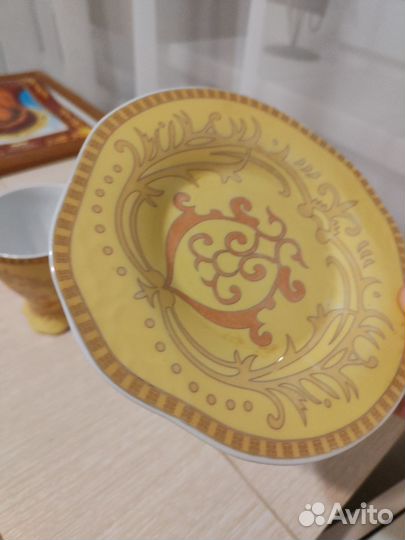 Чашка с блюдцем японский фарфор