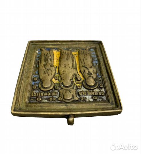 Меднолитая икона 