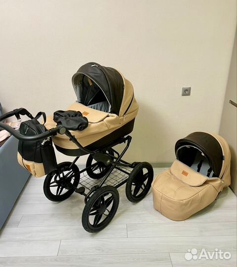 Детские коляски 2 в 1 эко кожа