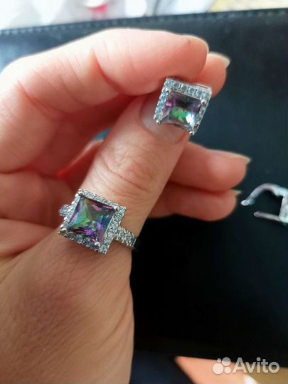 Серьги, кольцо