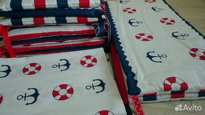 Простынка и бортики на кроватку