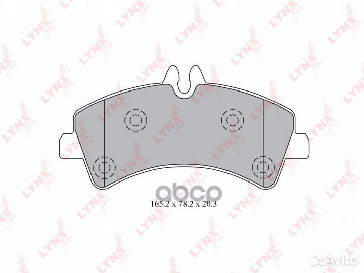 Колодки тормозные дисковые зад LCV BD5344 L