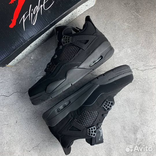 Кроссовки Air Jordan 4 Black Cat (36-45)