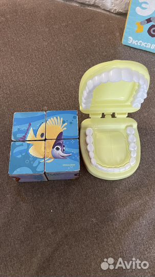 Кубики мякиши Малышарики, юла и тд