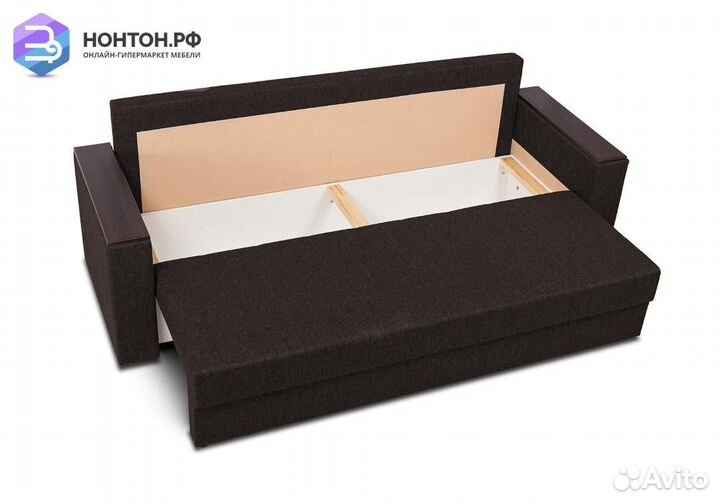 Диван еврокнижка Атланта кофейный