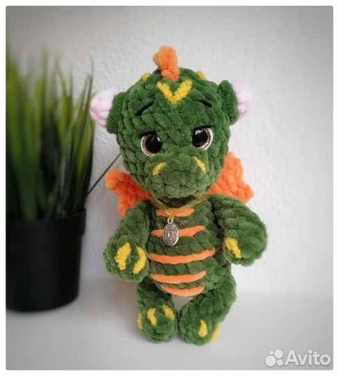 Дракон. Дракончик вязаный.Символ 2024 года