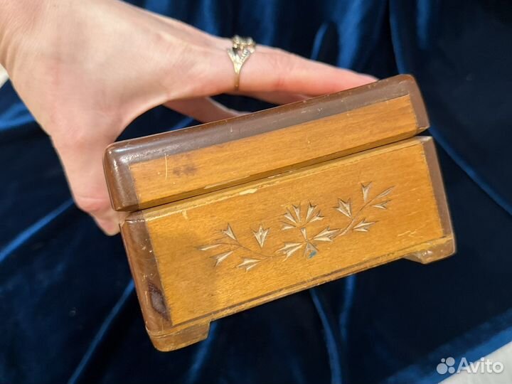 Шкатулка СССР коробочка дерево деревянная