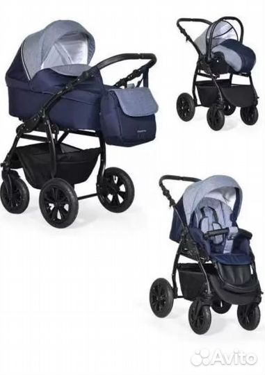 Коляска 3 в 1 indigo