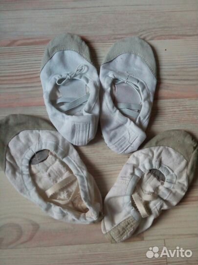 Балетки для танцев текстильные