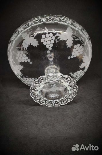 Стрыйские рюмки Фруктовница старое стекло
