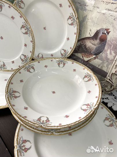 Антикварные тарелки Limoges начало 20 века
