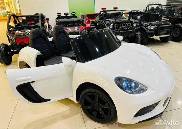 Детский электромобиль двухместный