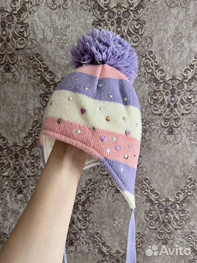 Шапка для девочки, размер 52-54