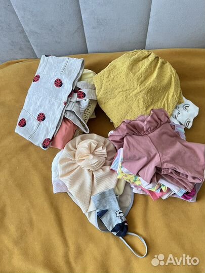 Большой пакет вещей на девочку 74 80