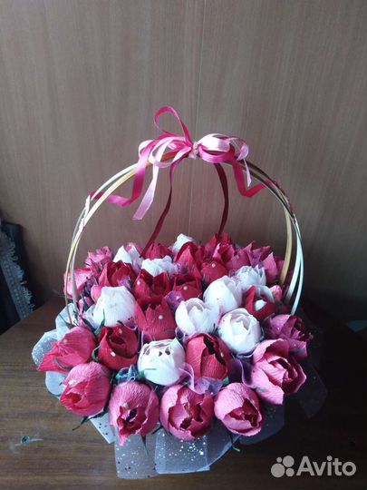 Цветы с конфетами подарки