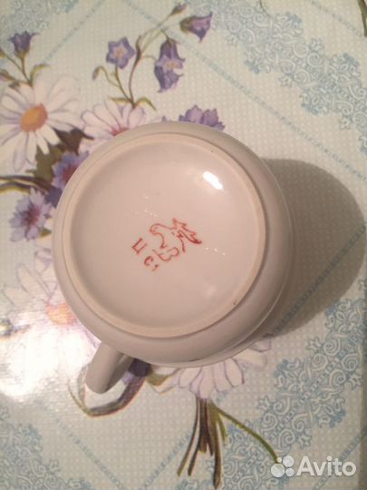 Фарфоровая кружка СССР Мосгорздрав