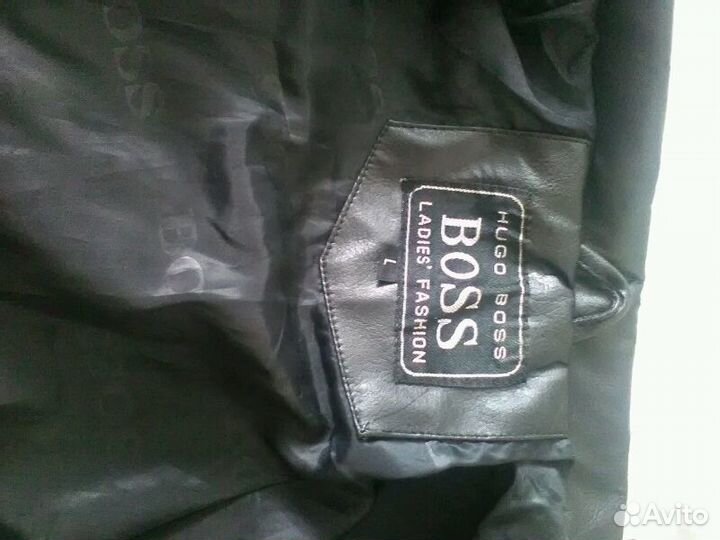 Куртка кожаная hugo boss