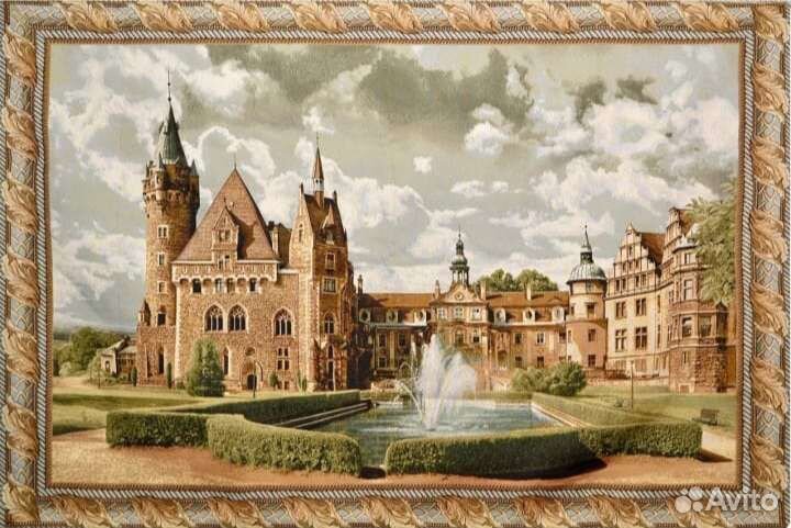 Гобеленовое панно «Замок с фонтаном»