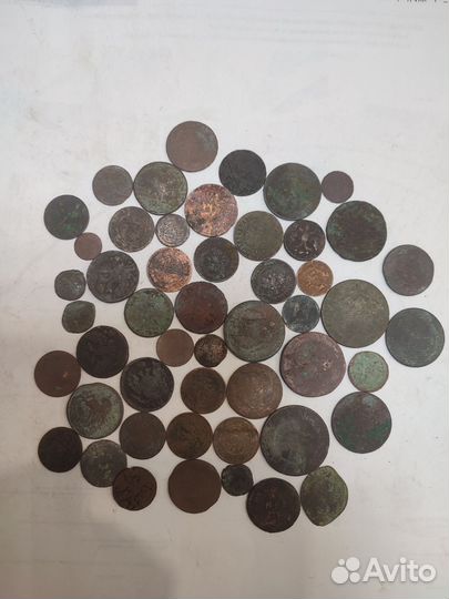 50 медных монет Лот 1